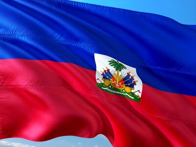 Flag haiti caribbean