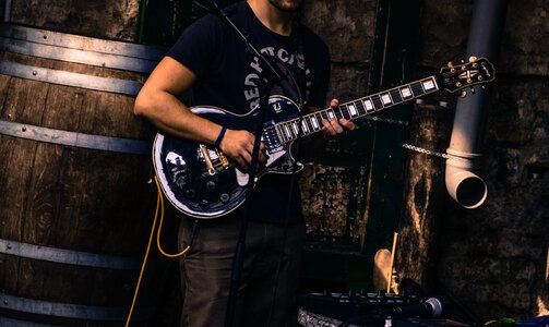 Player music guitar photo