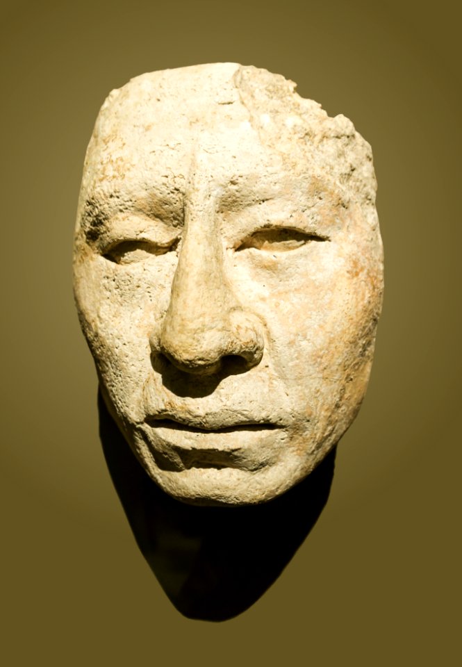 Visage maya, Palenque, expo musée Quai Branly Paris