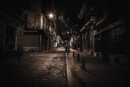Road street night photo