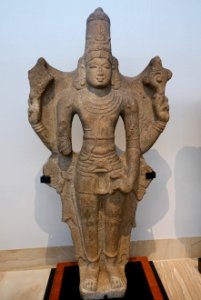 Vishnu, South India, 12th-13th century AD, granite - Matsuoka Museum of Art - Tokyo, Japan - DSC07144