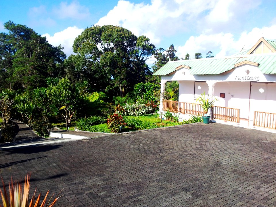 Visitors Centre for Monvert Nature Park with entrance to arboretum