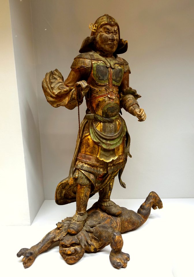Virupaksha, Japan, Kamakura period, wood with crystal eyes - Linden-Museum - Stuttgart, Germany - DSC03604
