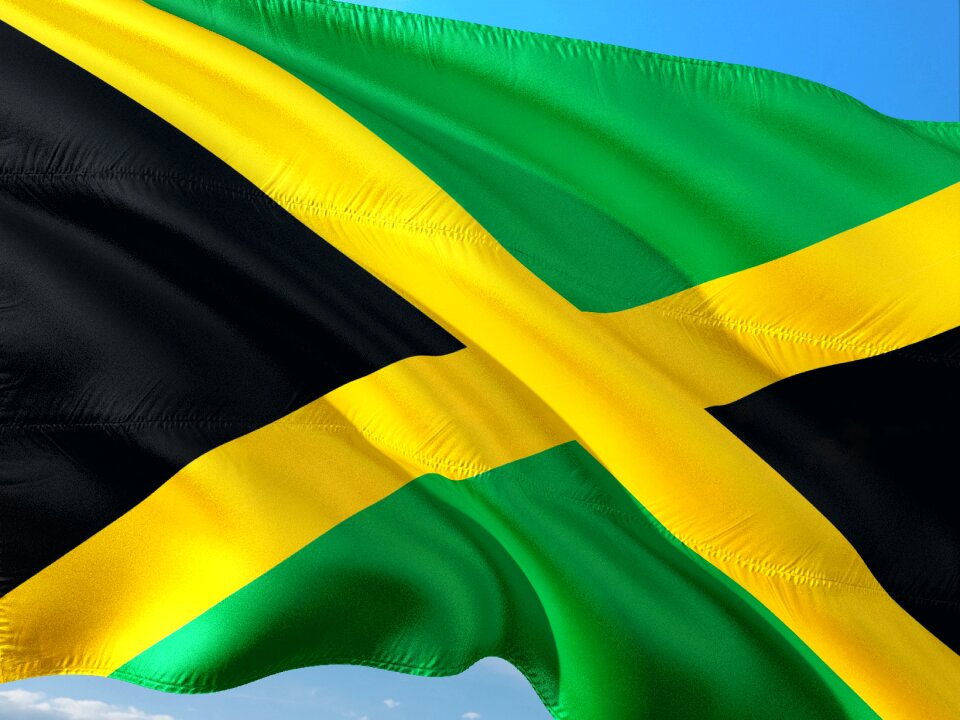 Flag jamaica caribbean