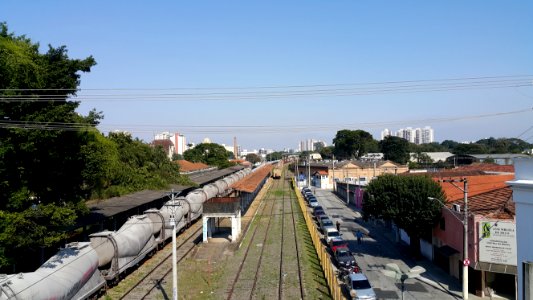 Vista da Ferrovia, nos arredores da Estação Ferroviária de Taubaté