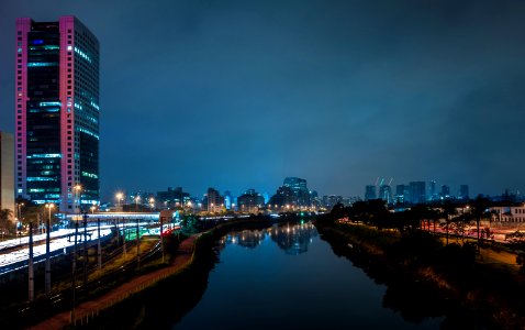 Vista Panorâmica de São Paulo Noite
