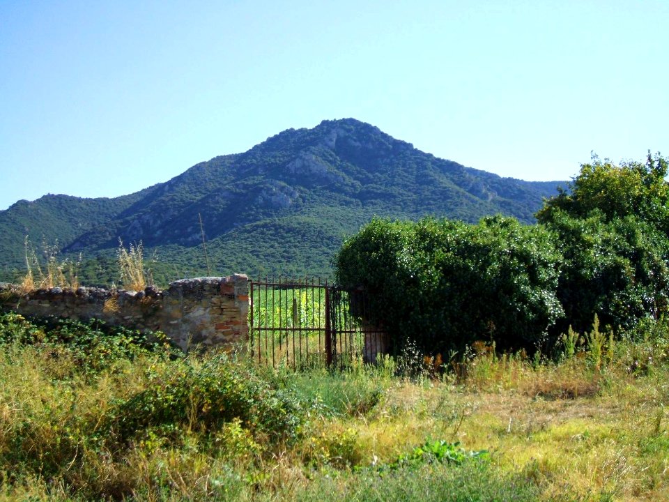 Vista de Montejurra desde el Monasterio de Irache