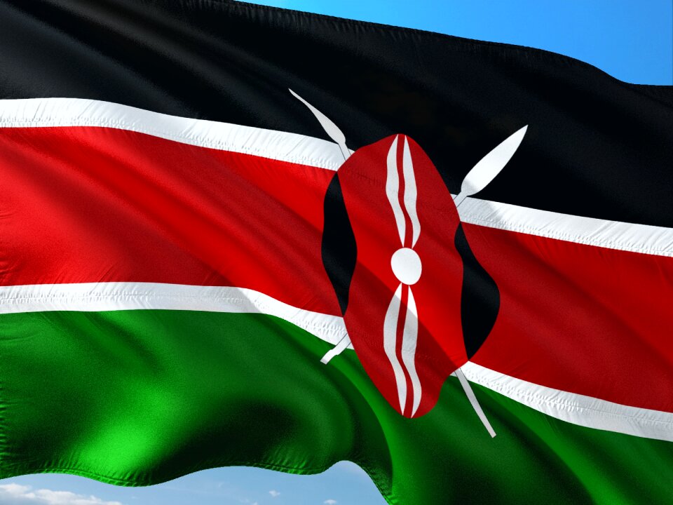 Flag kenya east africa