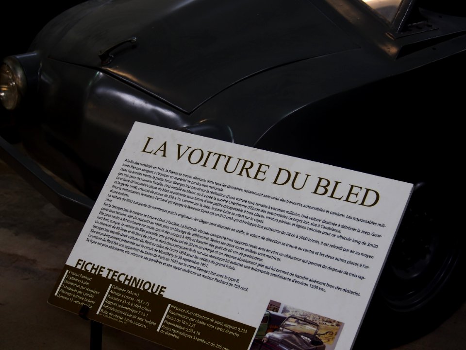 Voiture du Bled (VDB) in the Musée des Blindés, France, pic-1