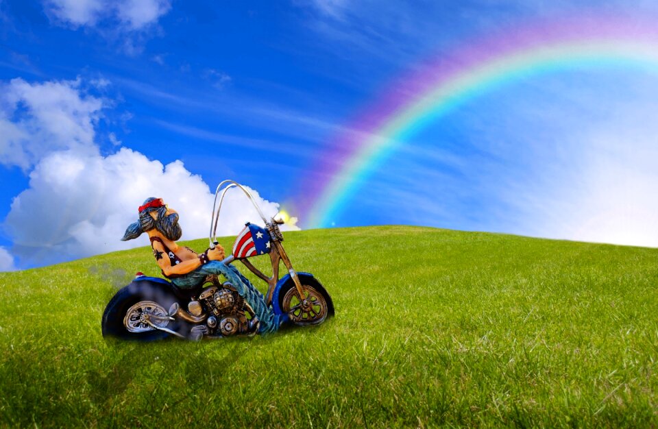 Motorcycling road figure