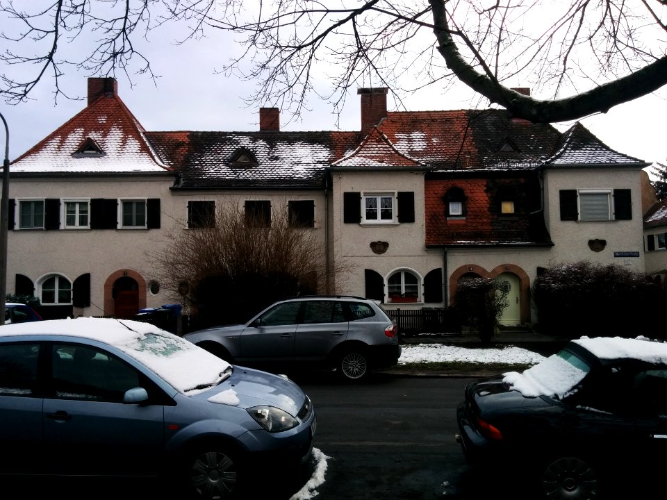 Volckamerstraße 7-13 Reihenhausgruppe der Gartenstadt Nürnberg Werderau