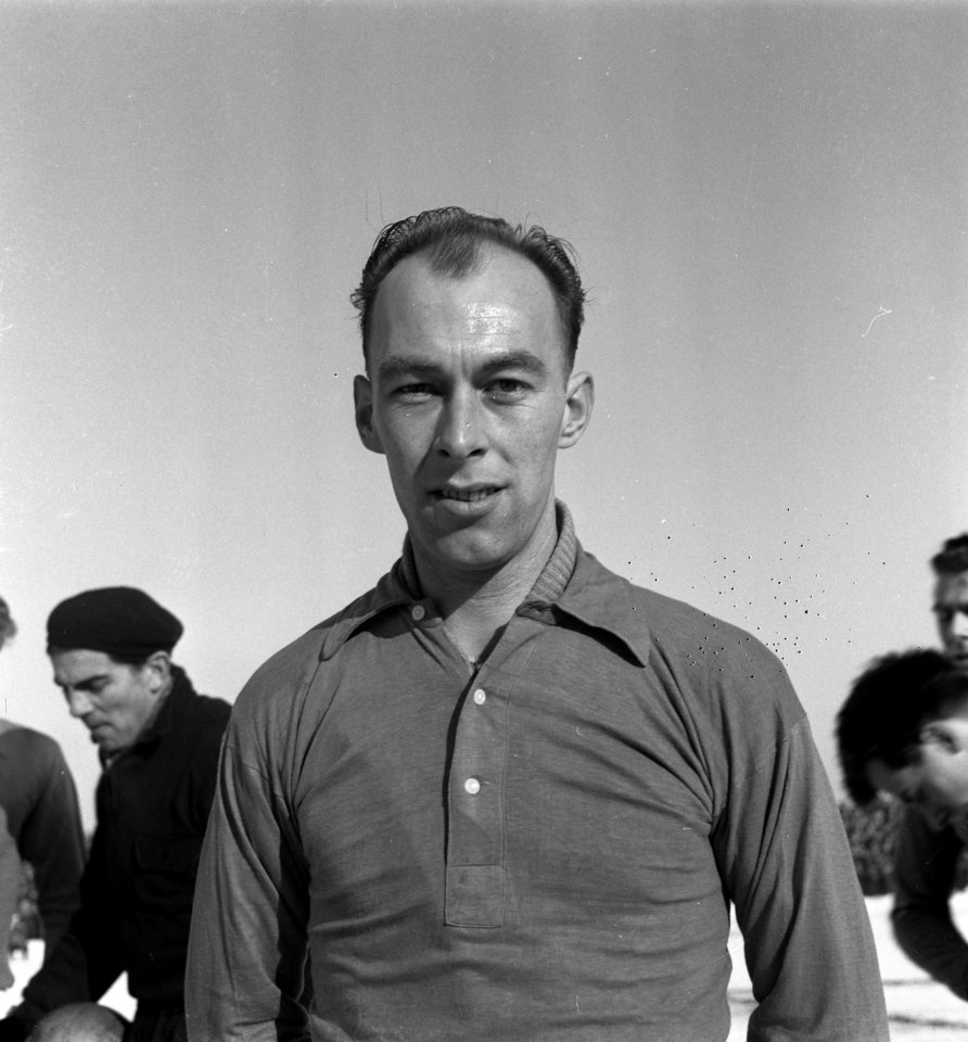 Voetballers debutanten Nederlands elftal. Jan de Jager (DFC Dordrecht)., Bestanddeelnr 907-6186