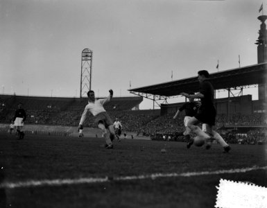 Voetbal Nederlands elftal tegen Duisburg in Amsterdam, Bestanddeelnr 908-3956