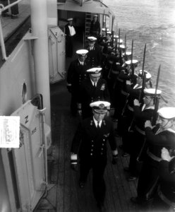 Vlootoefening Factotum. Vlootschouw mijnenvegers voor Scheveningen. Vice-admir, Bestanddeelnr 904-6731