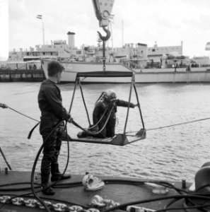 Vlootdagen in Den Helder. Duikers aan het werk, Bestanddeelnr 919-4260