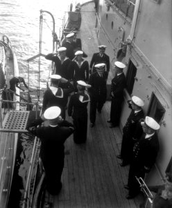 Vlootoefening Factotum. Vlootschouw mijnenvegers voor Scheveningen. Vice-admir, Bestanddeelnr 904-6732