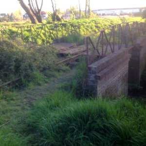 Voie de la Compagnie des chemins de fer des Flandres à Bergues