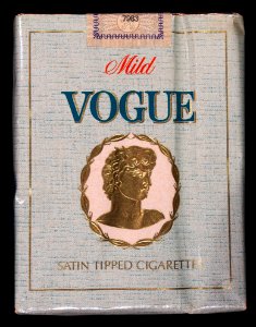 Vogue cigarettes pack, front