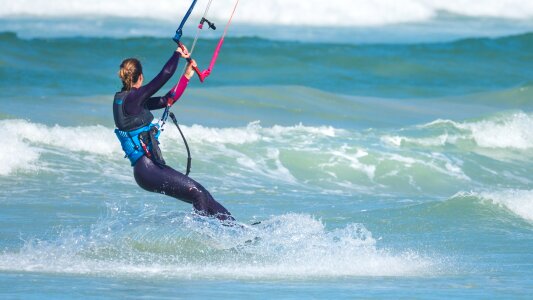 Female action sport photo