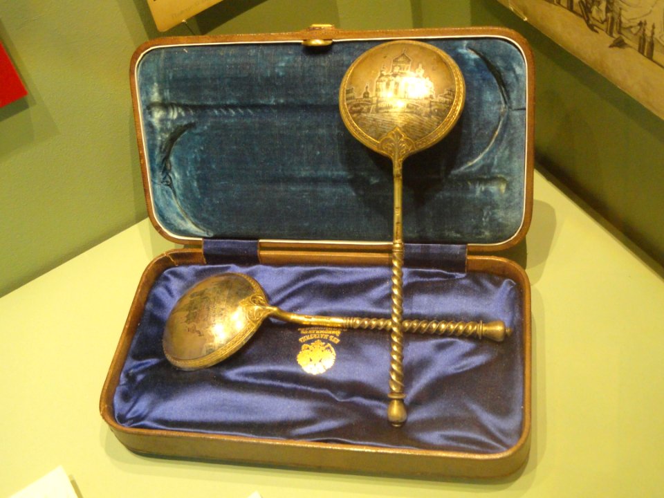 Vodka spoons, given by the Czar, 1857 - Struwwelpeter Museum - Frankfurt am Main - DSC03135
