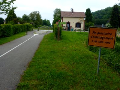 Voie verte Évreux-Vallée du Bec 12 fin provisoire au Bec-Hellouin