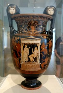 Volute krater, attributed to the Metope Group, Greek, Apulia, South Italy, c. 340-330 BC, ceramic - Dallas Museum of Art - DSC05205