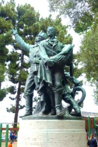 Volunteer Firemen Memorial by Haig Patigian - Washington Square, San Francisco, CA - DSC04877