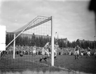 Voetbal Volewijckers tegen Wageningen. Spelmoment, Bestanddeelnr 905-3080