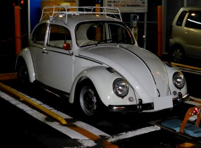 Volkswagen Type 1 at night front