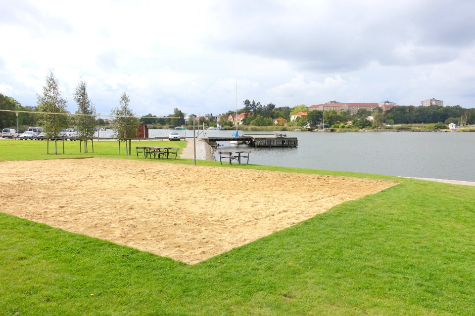 Volleyball court at Blekinge Institute of Technology at Campus Gräsvik - Karlskrona, Sweden - DSC08589