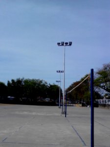 Volleyball court at Bayanihan Park in Angeles City, Pampanga, Philippines photo