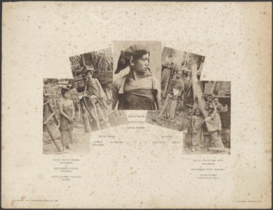 Vlnr. Batak Vrouw water dragende Batak Meisje Batak Vrouw Bataker Batak Vrou, Bestanddeelnr 853 93