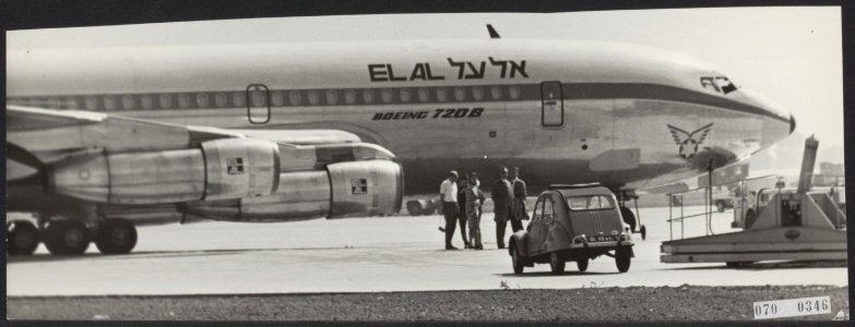 Vliegtuigen, vervoer, humanitaire hulp, El Al, Zesdaagse Oorlog, Bestanddeelnr 070-0346