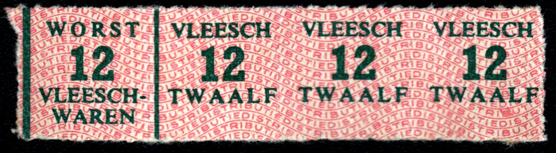 Vleesch distributiebonnen