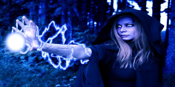 Fantasy lightning blue lightning