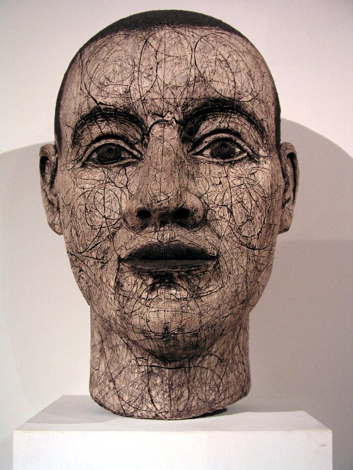 Sculpture face clay