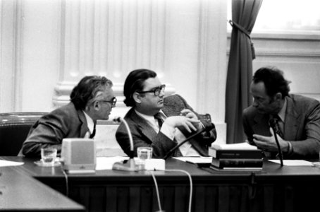 Vlnr staatssecretaris Polak, minister Gruijters en minister Boersma, Bestanddeelnr 927-9832