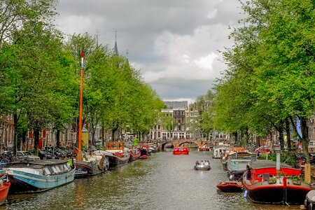 Waterway amsterdam netherlands photo