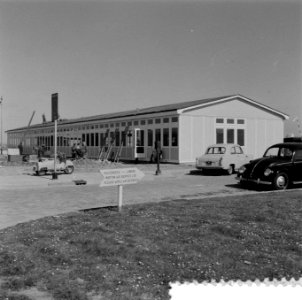 Vliegveld Zestienhoven. Tijdelijk afhandelingsgebouw, Bestanddeelnr 908-5663