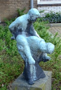 Vlaardingen kunstwerk bokspringende kinderen2