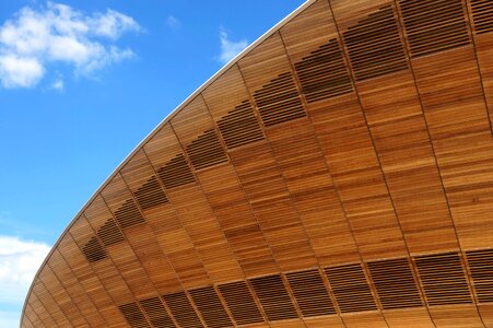 Velodrome cloud blue sky