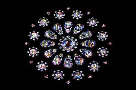 Vitrail Chartres-rosace 143