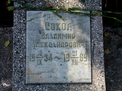 Vladimir A. Sokol plaque