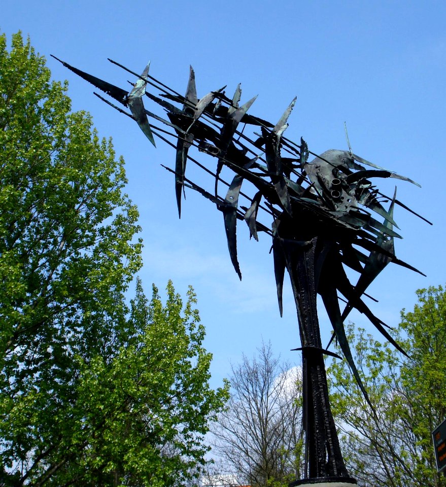 Vlaardingen kunstwerk vogelvlucht