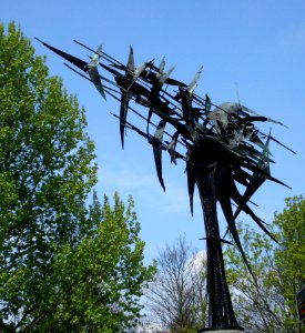Vlaardingen kunstwerk vogelvlucht
