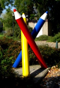Vlaardingen kunstwerk kleurpotloden