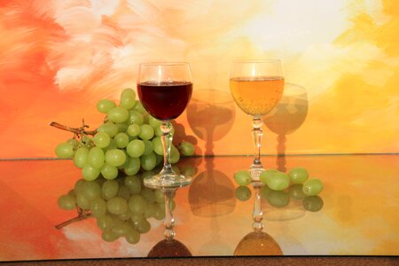 Wine transparent drink photo