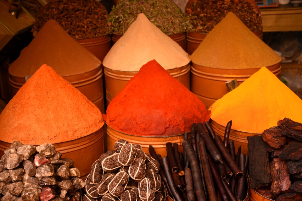 Spice cone morocco Free photos