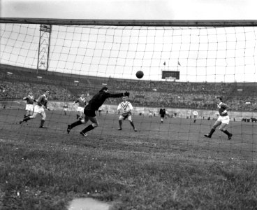 Voetbal Blauw-Wit tegen Fortuna '54 (1-0) Spelmoment, Bestanddeelnr 909-9334