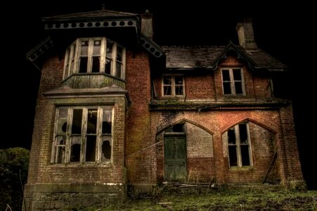 Creepy haunted house